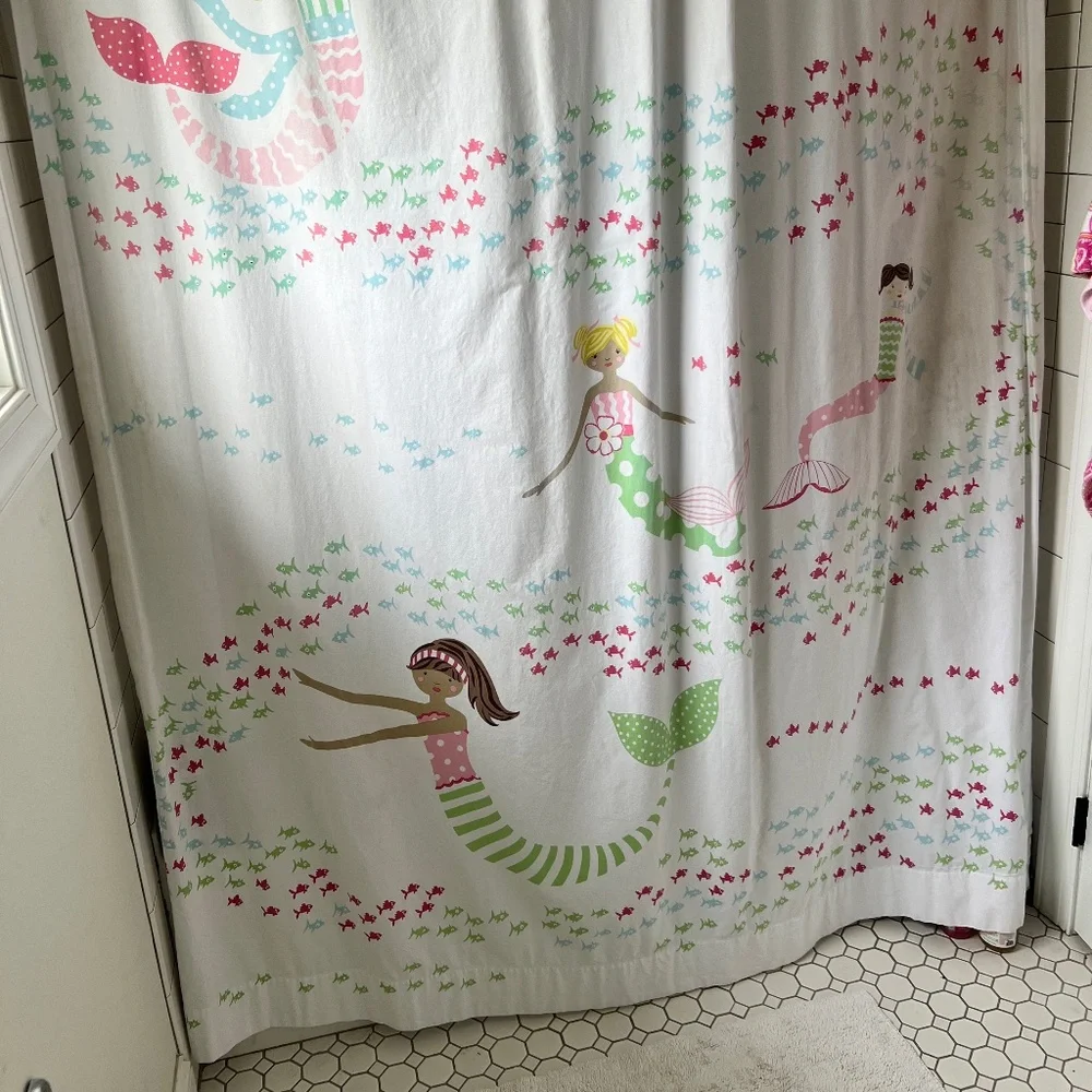 Pottery Barn Kids Mermaid Shower Curtain